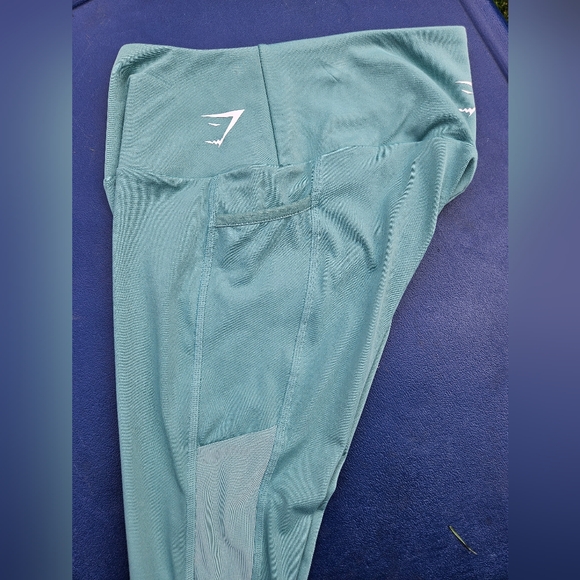 Gymshark leggings with pockets, Teal, size small - Picture 2 of 7